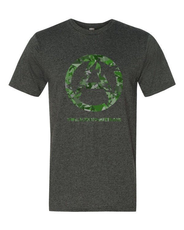 Green Camo Short sleeve t-shirt - Alpha Pigments