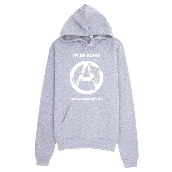 Im An Alpha Hoodie (white) - Alpha Pigments