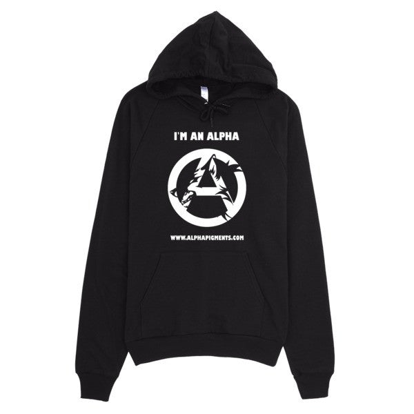 Im An Alpha Hoodie (white) - Alpha Pigments