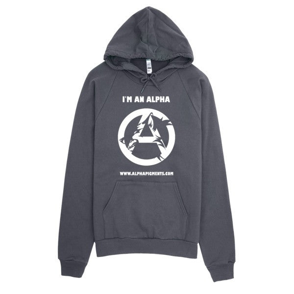 Im An Alpha Hoodie (white) - Alpha Pigments