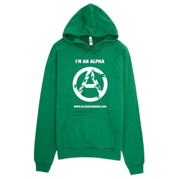 Im An Alpha Hoodie (white) - Alpha Pigments