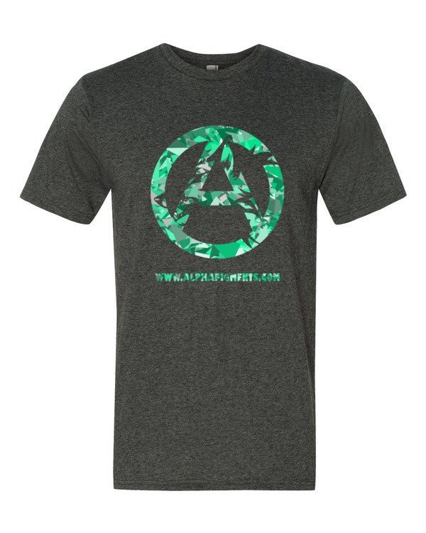 Jade Camo Short sleeve t-shirt - Alpha Pigments