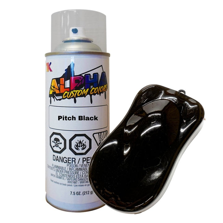 Pitch Black Spray Can - Alpha Pigments