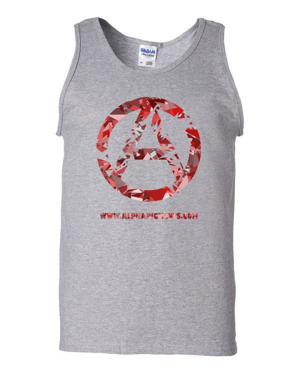 Red Camo Tank top - Alpha Pigments