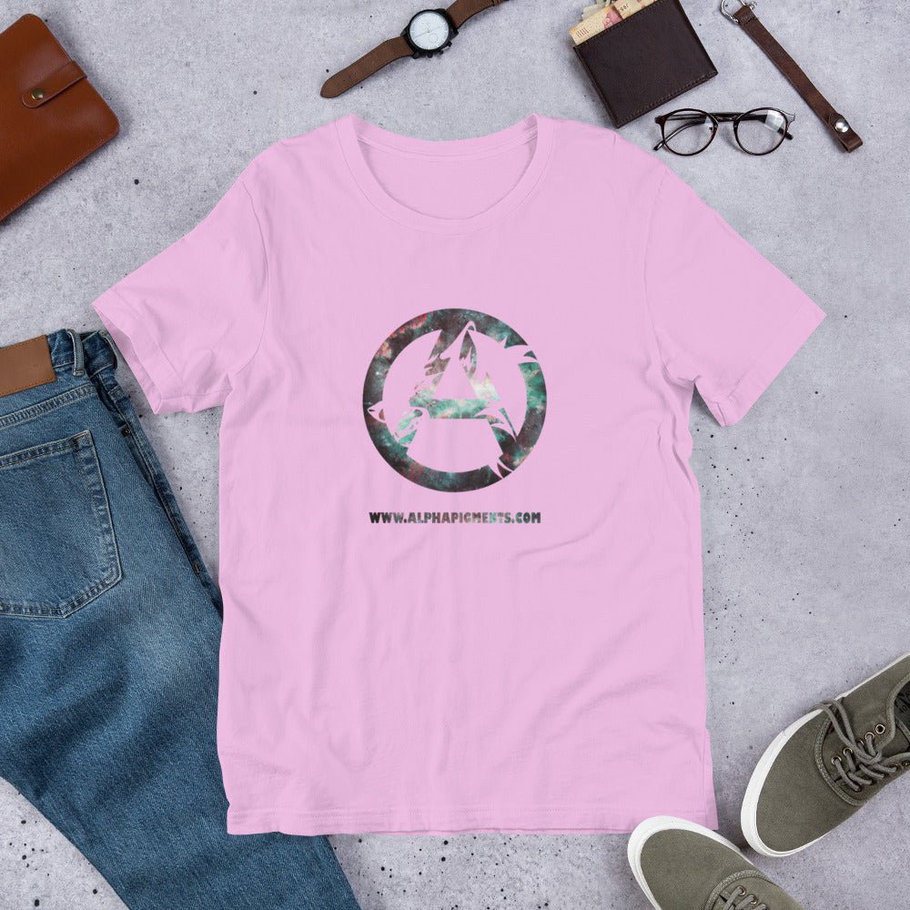 Short-Sleeve Unisex Galaxy T-Shirt - Alpha Pigments