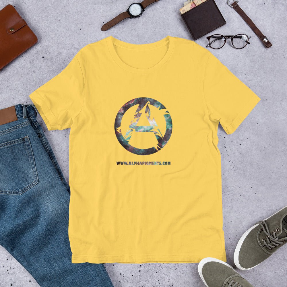 Short-Sleeve Unisex Galaxy T-Shirt - Alpha Pigments