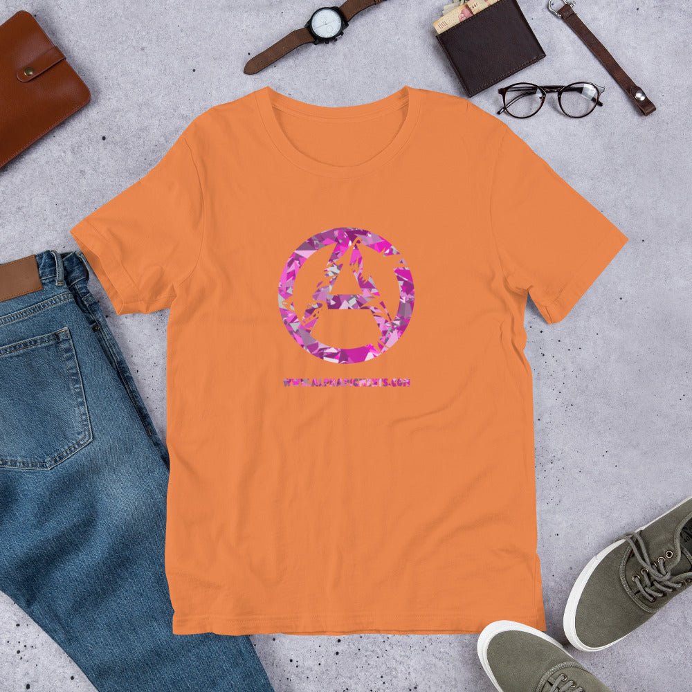 Short-Sleeve Unisex Pink Camo T-Shirt - Alpha Pigments