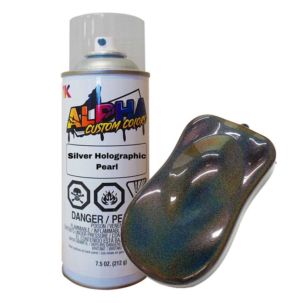 Silver Holographic Pearl Spray Can - Alpha Pigments