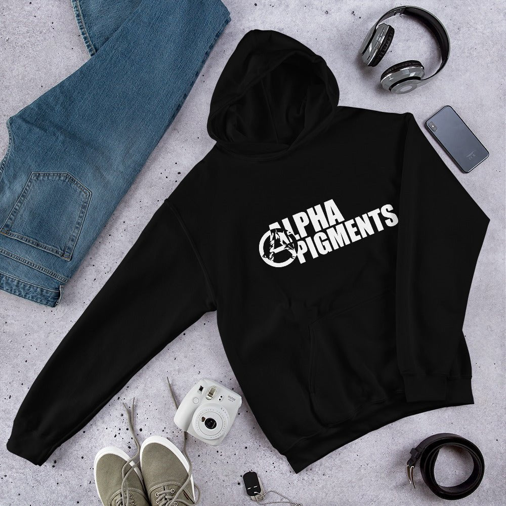 Unisex AP Logo Hoodie - Alpha Pigments